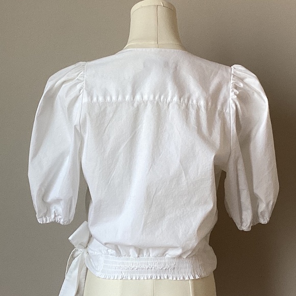 Banana Republic Poplin Puff Sleeve Crop Top - PM - Picture 6 of 6